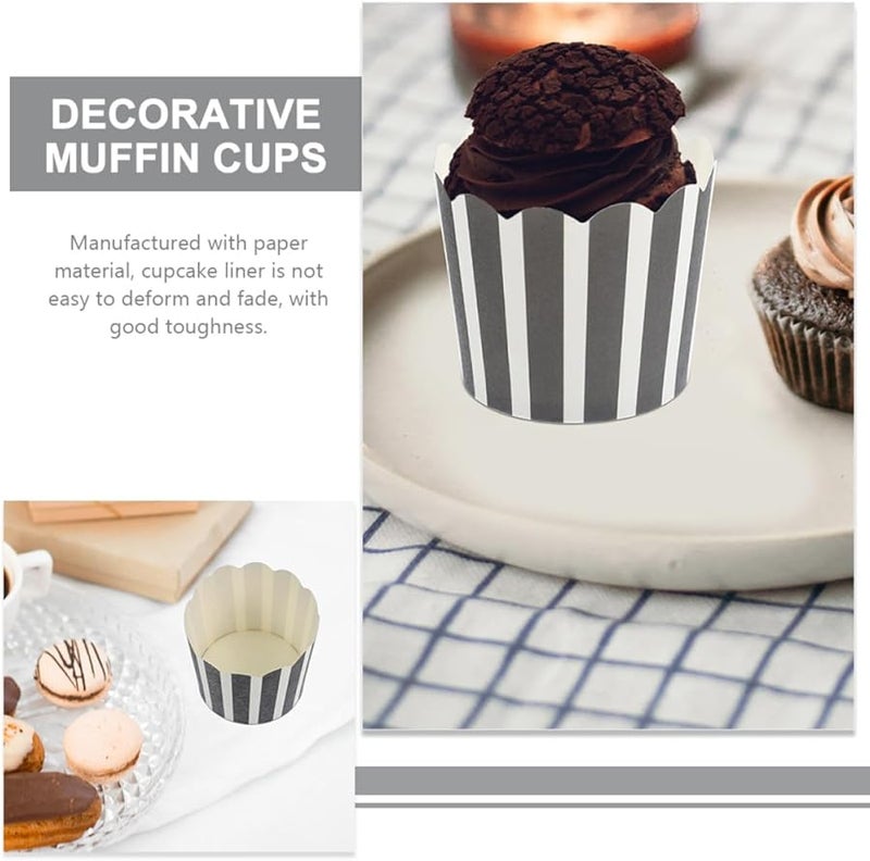 Mini Heat Resistant Paper Cupcake Liners Muffin Baking Cups 50pcs Disposable - Image 4